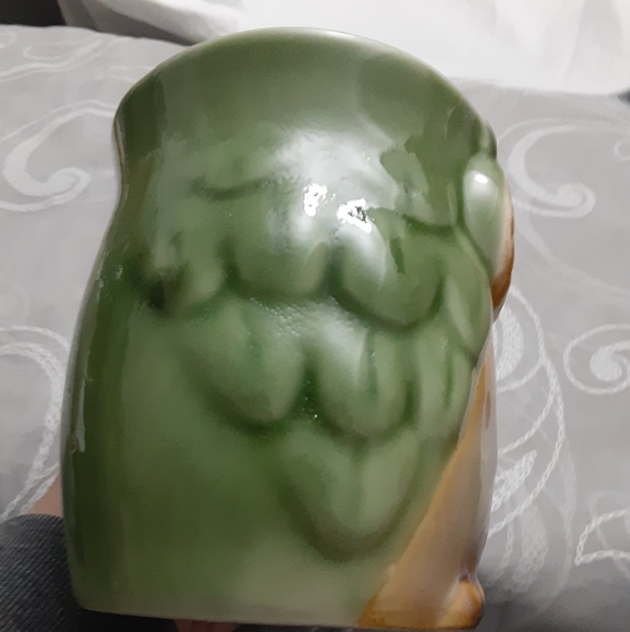 3/$15 OWL Mug w/Green Background Ceramic App 4" Tall - Picture 4 of 6